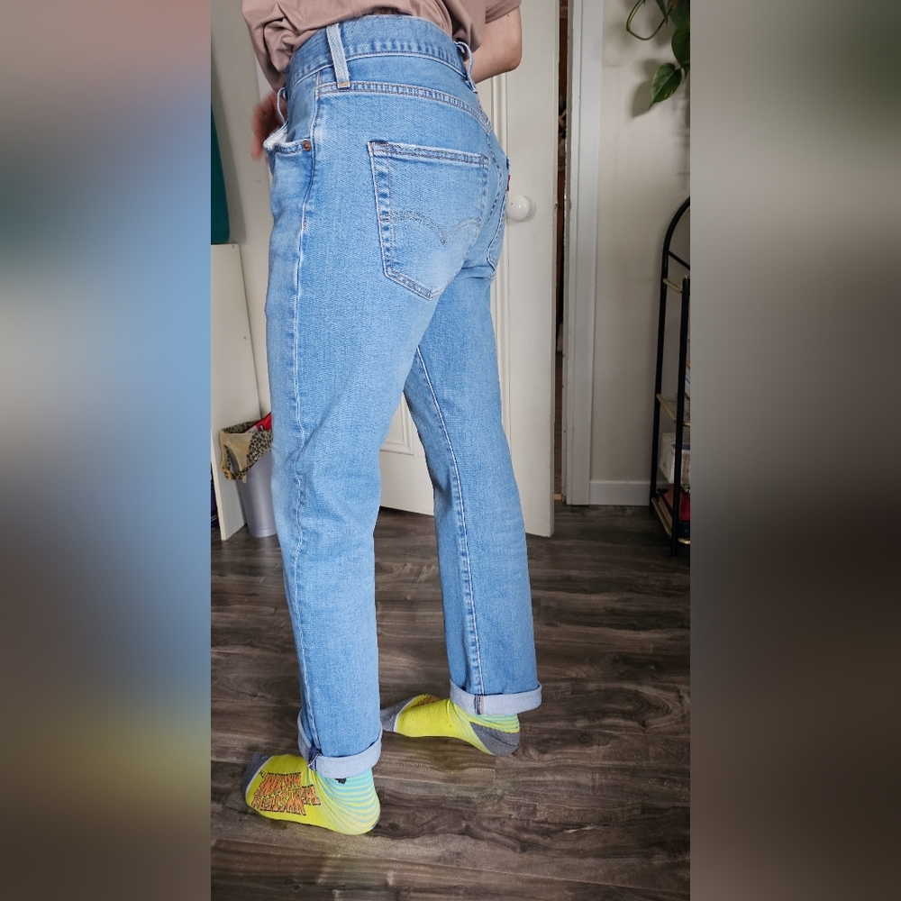Levi's/501 Light Blue Jeans Sz 31 L32 - Picture 8 of 10